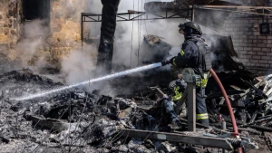 пожежа у Херсоні, рятувальник