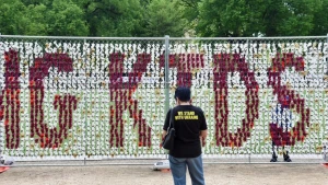 Інсталяція у Вашингтоні, викрадені Росією українські діти