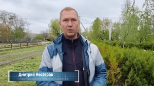 Дмитро Нестеров. Скриншот з відео окупаційного ЗМІ