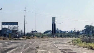 В’їзд до окупованого міста Олешки на Херсонщині