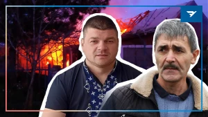 голова Бериславської районної військової адміністрації Володимир Літвінов та начальник Станіславської сільської військової адміністрації Олександр Бабуцький