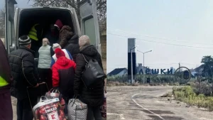 фото дороги до тимчасово окупованих Олешок