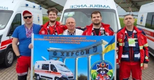 Бригада херсонської екстреної медичної на всеукраїнських змаганнях з екстреної медичної допомоги “Вінницьке медичне ралі 2026”