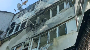 Наслідки атаки Центрального району Херсона 