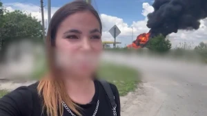 Скриншот з відео окупаційного медіа