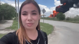 Скриншот з відео окупаційного медіа