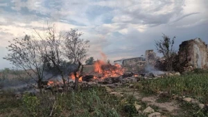 Наслідки російських ударів по Бериславському району 