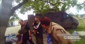 Скриншот з відео евакуації / Поліція Херсонської області