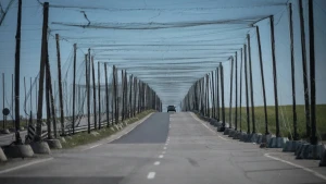 Антидронові сітки на Херсонщині