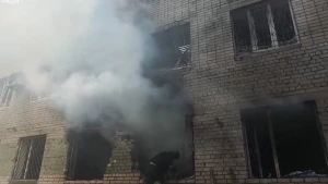 Наслідки атаки по центру Херсона 