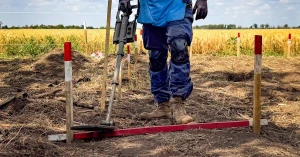 Розмінування на Херсонщині. Фото: Головне управління ДСНС України у Вінницькій області﻿ / Facebook