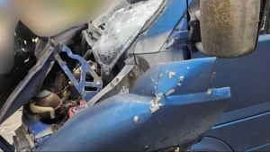 Наслідки удару по автобусу у Херсоні 
