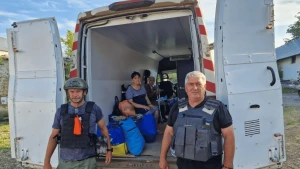 Евакуація з Бериславщини. Фото зі сторінки Володимира Літвінова