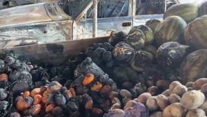 згорілі овочі