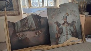 Пошкодження у Свято-духівському кафедральному соборі внаслідок атаки російського дрона