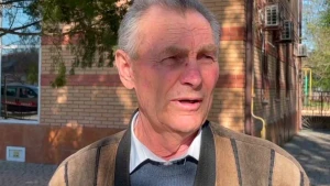Василь Забара. Скриншот із відео Каховської окупаційної адміністрації
