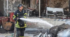 рятувальник, пожежа, Херсон