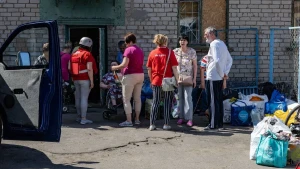 Евакуйовані з мікрорайону Корабел у Херсоні