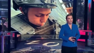 Скриншот з телевізійного шоу пропагандистки Ольги Скабеєвої 