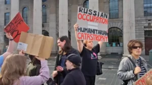 акція у Дубліні на підтримку жителів Олешок