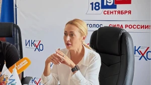 Марина Захарова. Фото зі сторінки окупаційної виборчої комісії Херсонської області