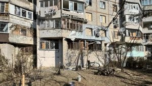 Наслідки обстрілів Херсонщини 12 жовтня 2026 року. Фото: ГУ Нацполіції у Херсонській області