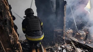 Наслідки пожежу в Херсоні 