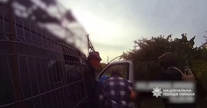 Скриншот із відео евакуації / поліція Херсонської області