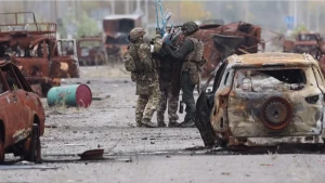 Дорога до Олешок. Скриншот з відео російського медіа