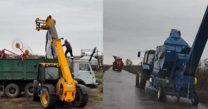 Евакуація сільськогосподарської техніки одного з фермерських підприємств. Фото: Віктор Гордієнко