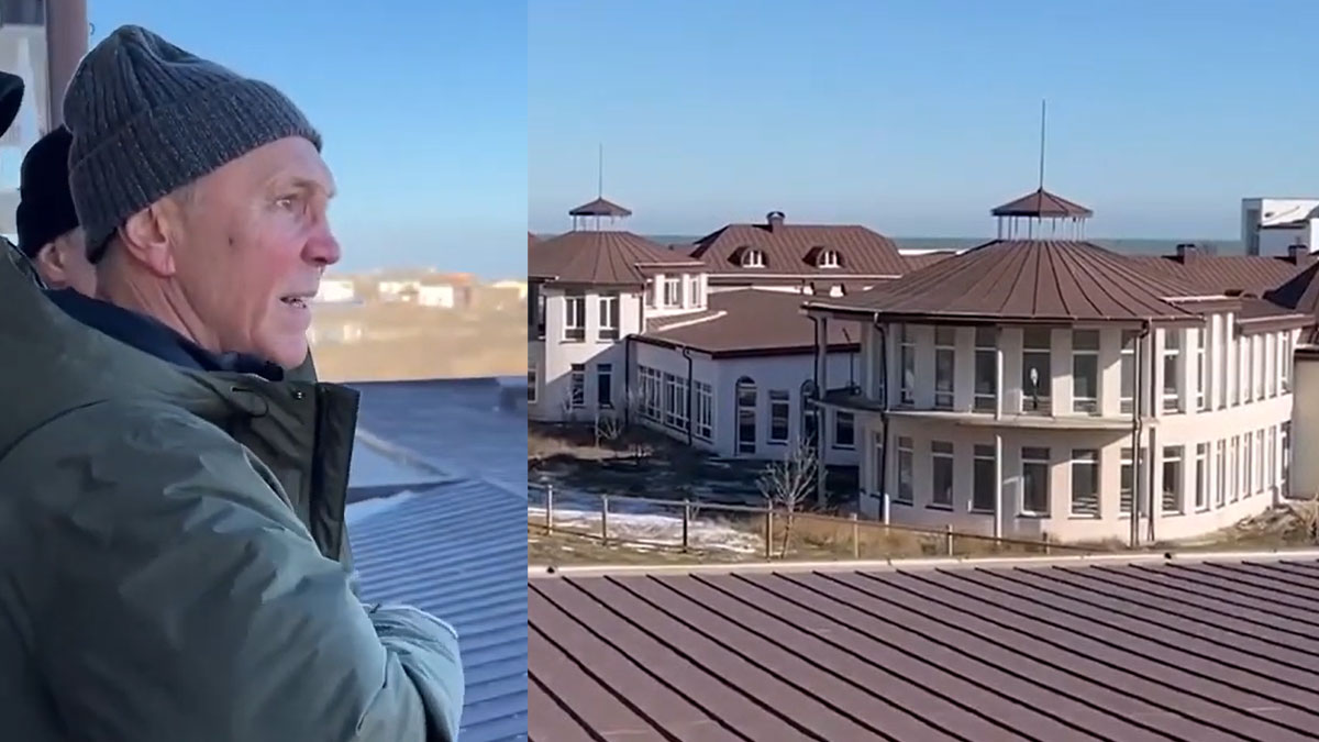 Колаборант Володимир Сальдо на захопленій клініці Козявкіна на Арабатській Стрілці