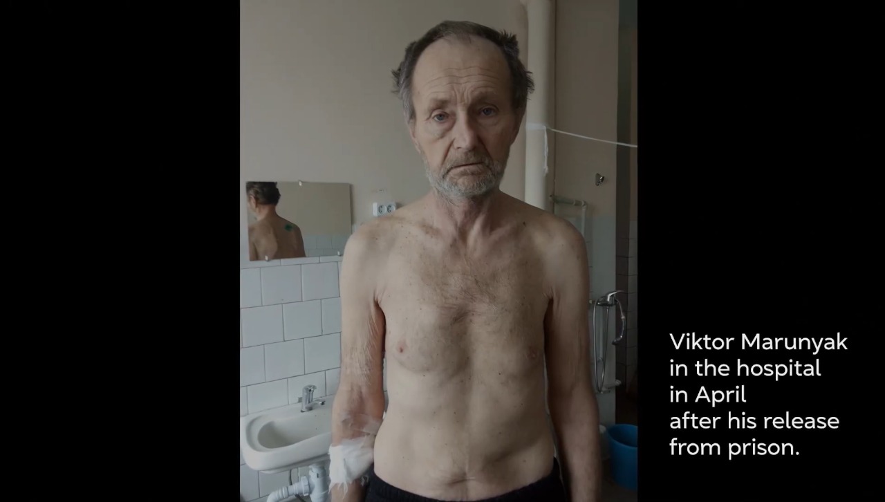 Віктор Маруняк одразу після російського полону