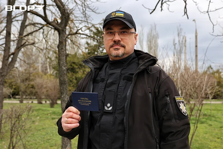 Начальник відділу комунікації Головного управління Національної поліції в Херсонській області Андрій Кований. Фото Олени Гнітецької / &rdquo;Вгору&rdquo;