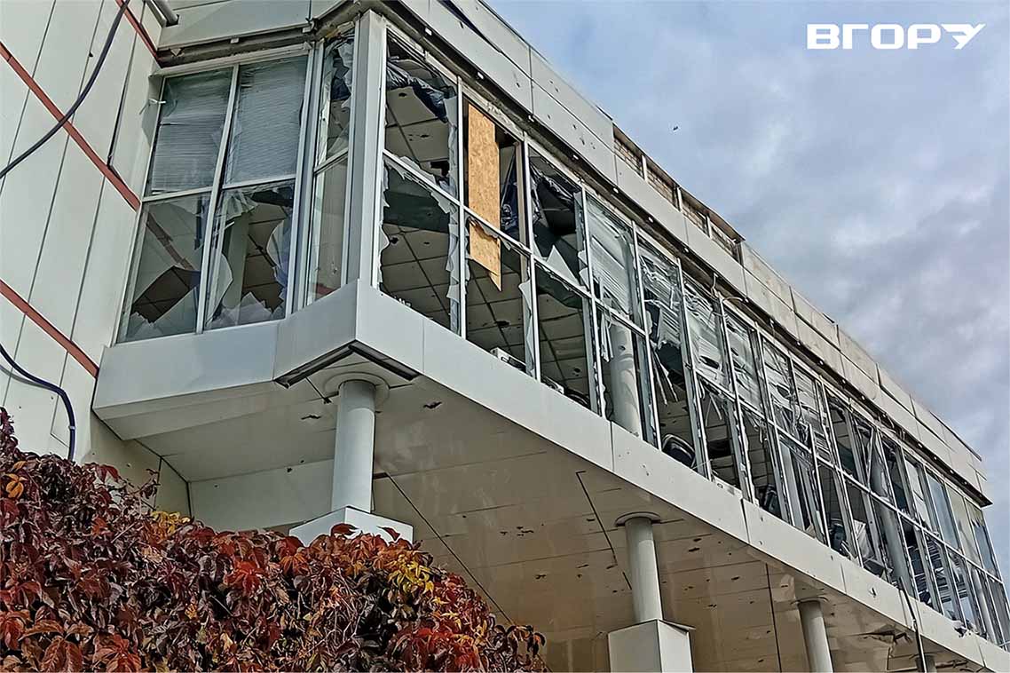 Фітнес-клуб після ворожого обстрілу, жовтень 2025 року. Фото Олени Гнітецької