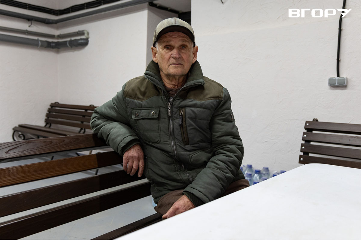 Олександр, мешканець Херсона. Фото Олександра Андрющенка / &rdquo;Вгору&rdquo;