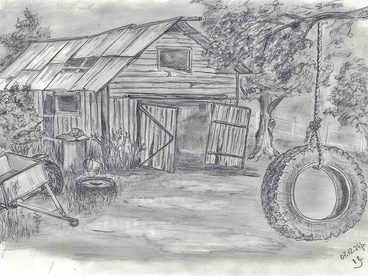 Малюнки Сергія Офіцерова, архів родини