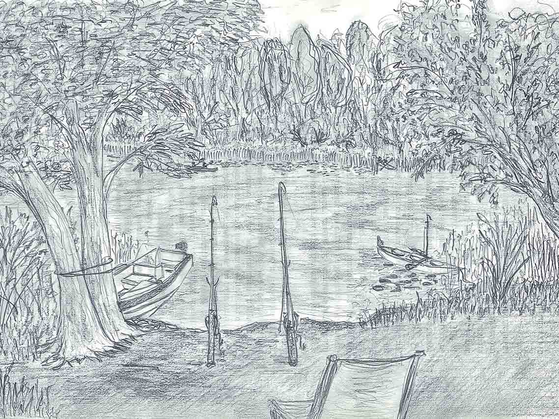 Фото та малюнки Сергія Офіцерова, архів родини