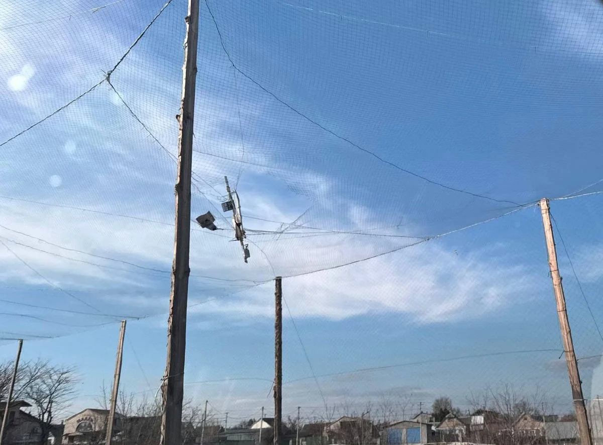&laquo;Молнія&raquo; &nbsp;в антидроновій сітці в Чорнобаївці.