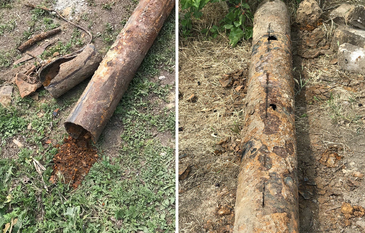 Зношені труби водогону