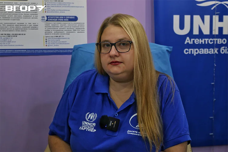 Провідна керівниця регіонального напряму взаємодії та розвитку громад ГО “Десяте квітня” у Херсонському регіоні Ольга Карташова. Фото Олени Гнітецької / "Вгору"