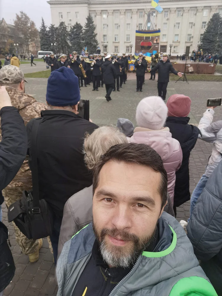 Площа Свободи у Херсоні після деокупації. Фото з архіву Руслана Хомутенка