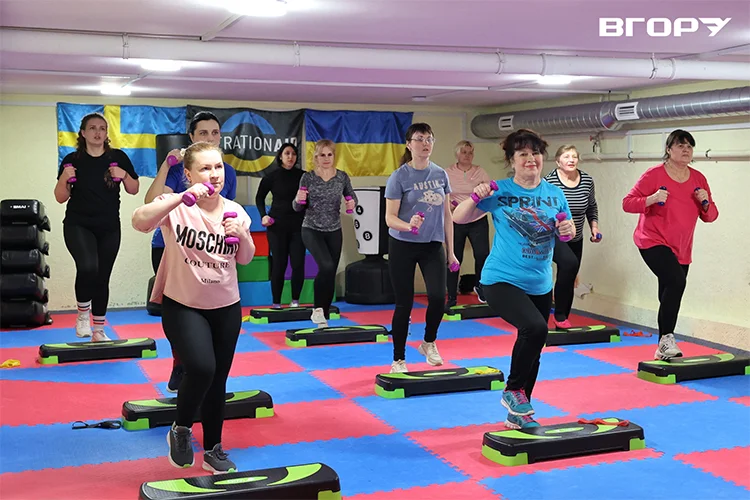 Простір для тренувань в укритті. Фото Олени Гнітецької/”Вгору”