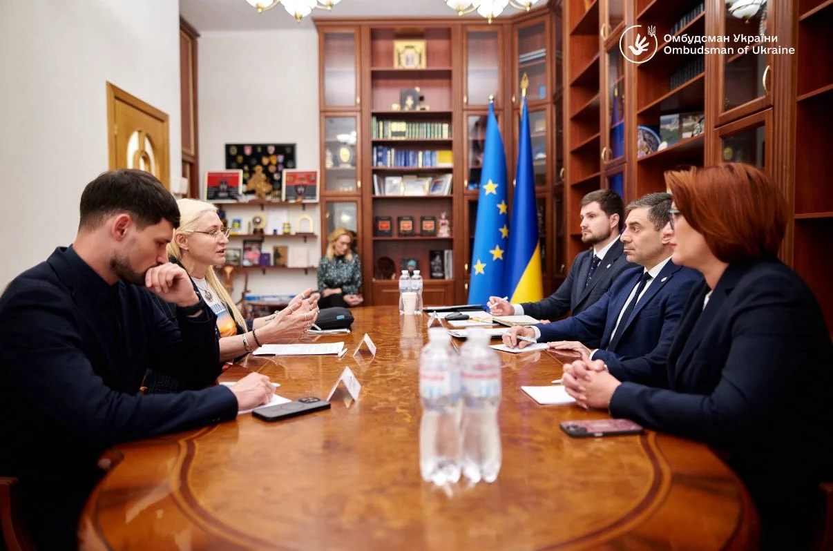 Заріна Забріскі на зустрічі із Дмитром Лубінцем