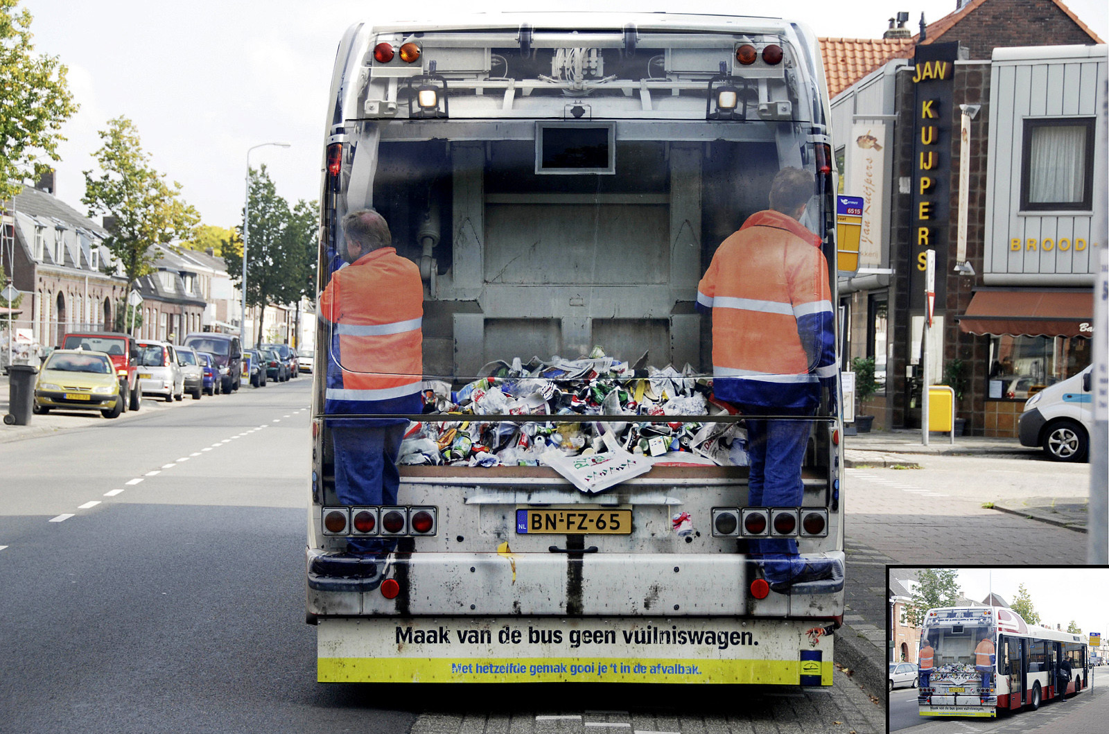 Соціальна реклама проти забруднення міста, Амстердам