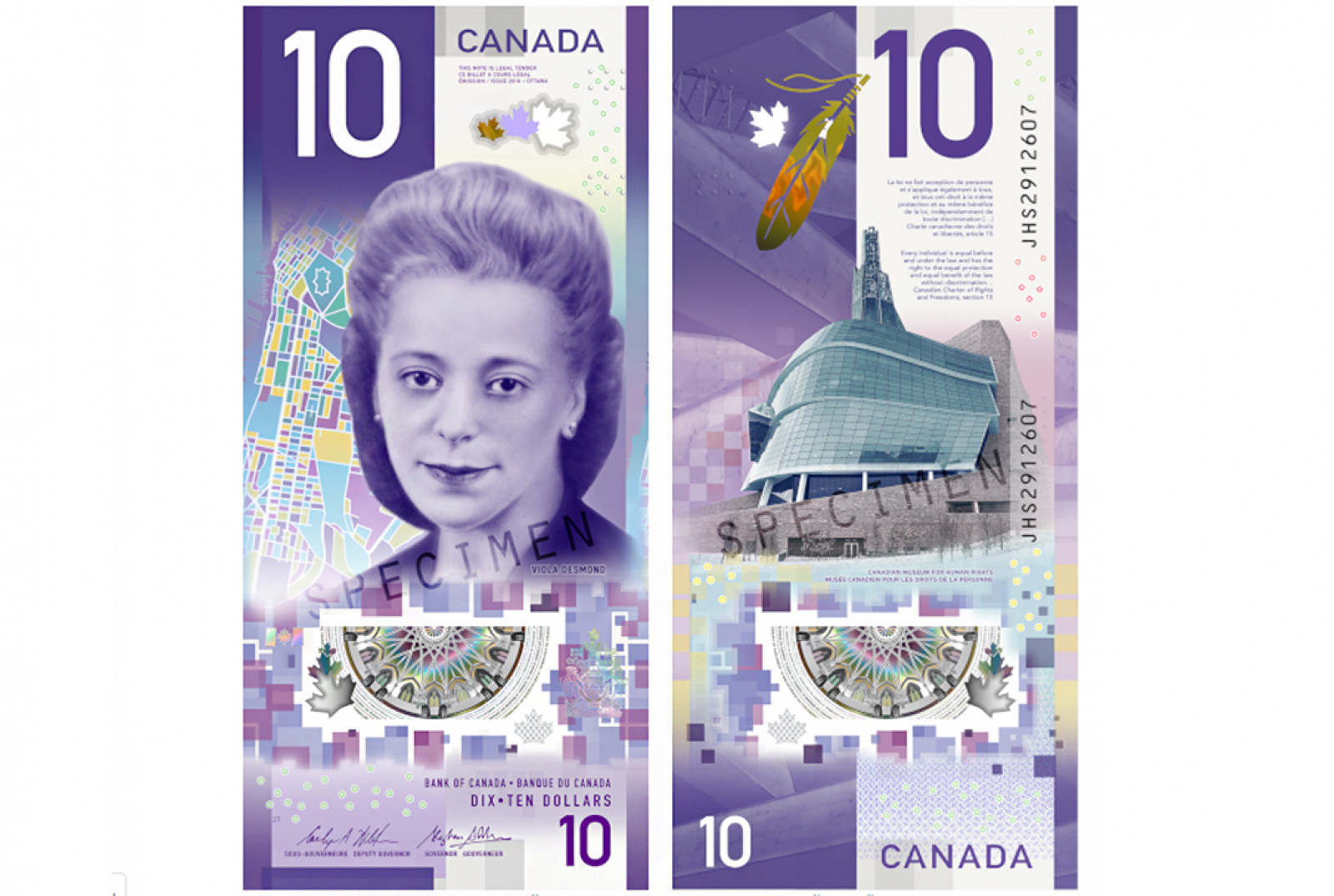 10 канадских долларов